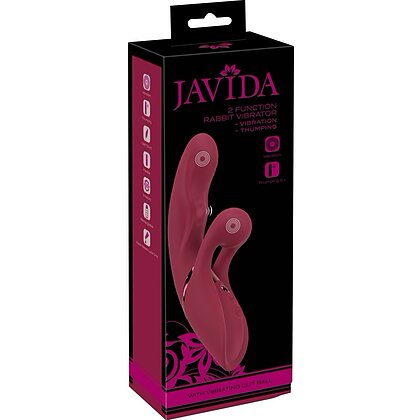 JAVIDA Rabbit 2-în-1 - 25 Moduri, 3 Motoare, Reîncărcabil Roșu