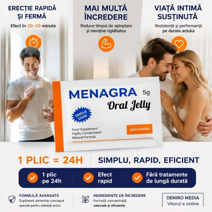 Jeleu Erecție Rapidă Menagra 2 pliculețe