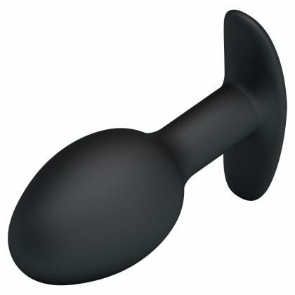 Anal Plug Cu Bilă Grea În Interior Negru