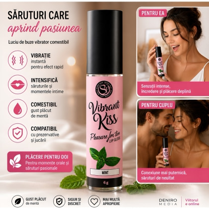 Lip Gloss Vibrant Kiss Mentă 6 g