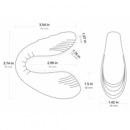 Vibrator Ajustabil Lovense Dolce Dual Roz