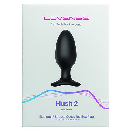 Lovense Hush 2 Anal Plug L 57 mm Negru