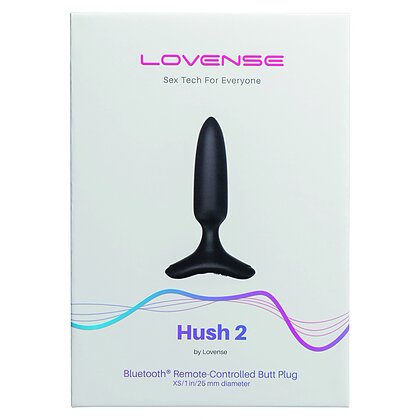 Lovense Hush 2 Anal Plug XS 25 mm Negru