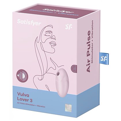 Lover 3 Double Air Pulse Vibrator Roșu