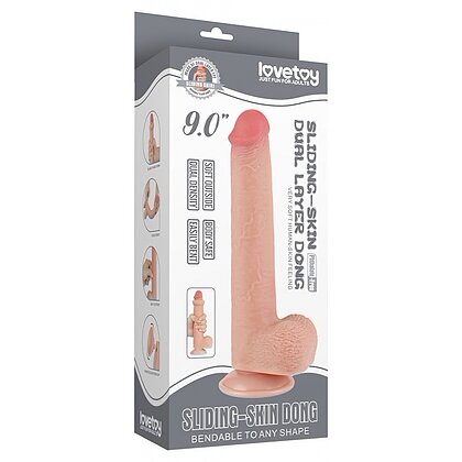 LoveToy Dildo Realist 22cm cu Ventuză
