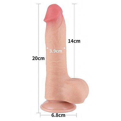 LoveToy Sliding Skin Dildo 20 cm Realist
