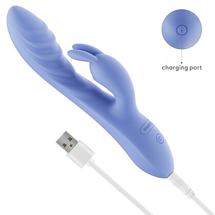 Lovetoy Swirl Vibrator Din silicon, 3+7, Reîncărcabil Mov