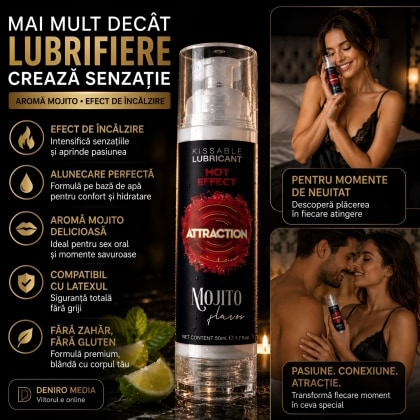 Lubrifiant Attraction Heat Mojito 50ml
