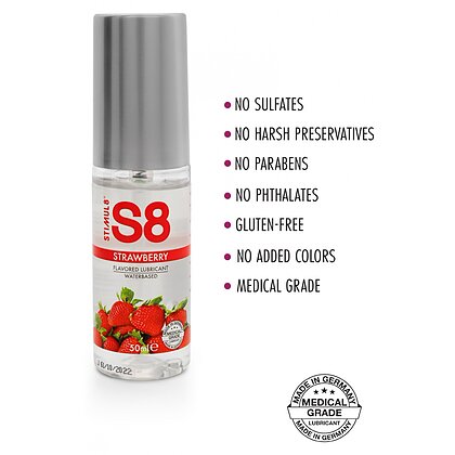 Lubrifiant S8 WB Flavored Căpșuni 50ml