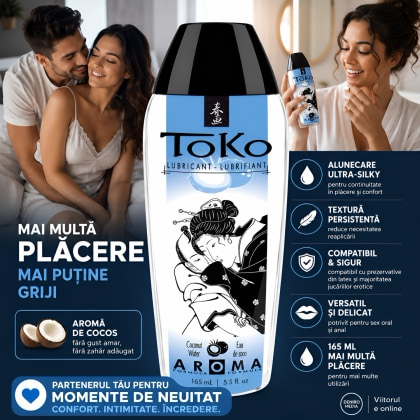Lubrifiant Shunga Aromă Cocos 165 ml