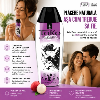 Lubrifiant Shunga Aromă Lustful Litchee 165 ml