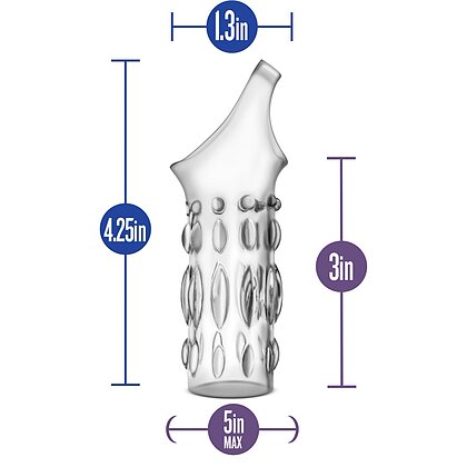 Manșon Penis Performance Studed Transparent