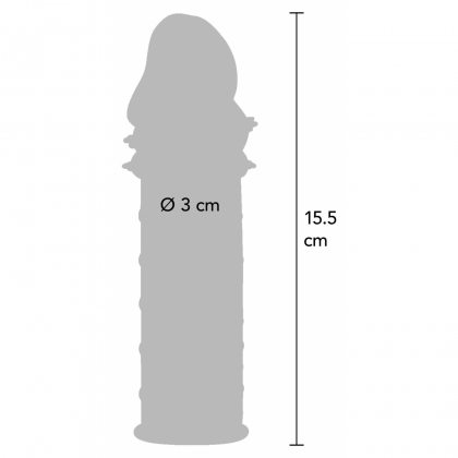 Manșon Penis Power Stud Sleeve Stimulare Parteneră Gri