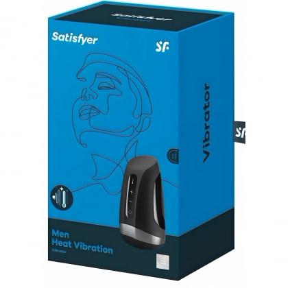Masturbator Satisfyer Cu Vibrație Pulsație Și Încălzire Negru