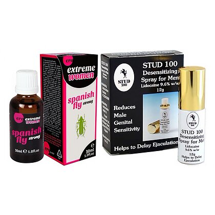 Pachet Afrodisiac Spain Fly Extreme Women + Spray Stud 100