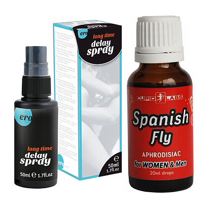 Pachet Spray HOT Delay + Picături Spanish Fly