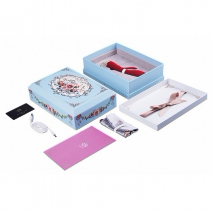 Vibrator Rabbit Rosalie pentru Punctul G și Clitoris Roșu
