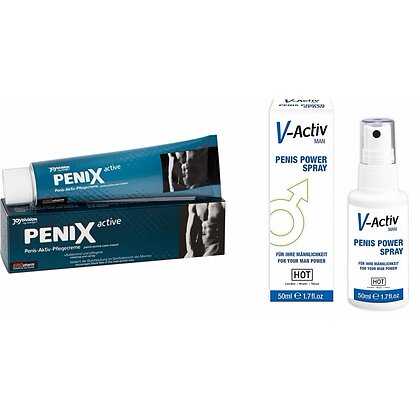 Pachet Spray V-activ Penis Power For Men 50ml + Crema Pentru Potenta Penix 75ml