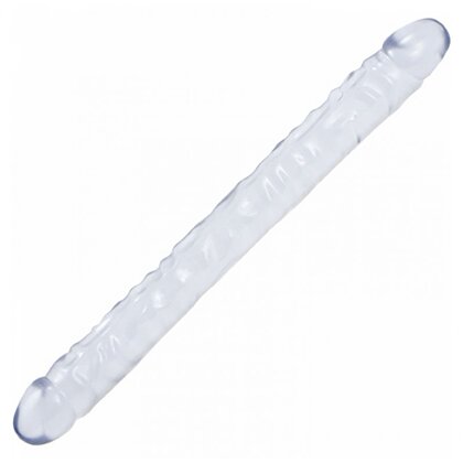 Dildo Crystal Jellies Double 18 Inch Transparent