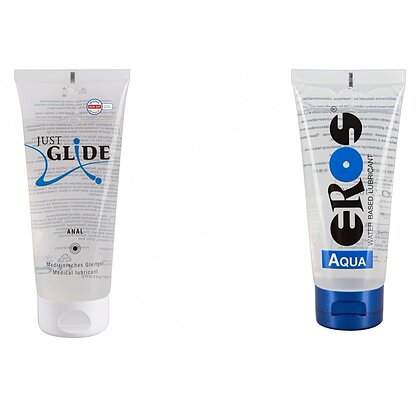 Pachet Lubrifiant Eros Aqua 200ml + Lubrifiant Just Glide Anal 200ml