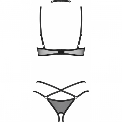 Set 3 Piese Obsessive Donarella Negru XS-S