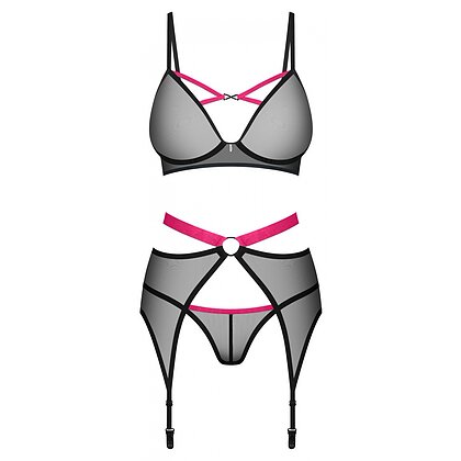 Set 3 Piese Obsessive Novenes Negru XS-S