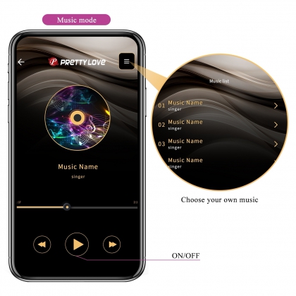 Vibrator Ou Catalina Control Bluetooth Reîncărcabil Din silicon Roz