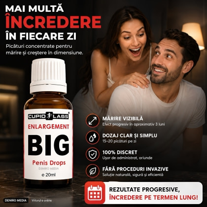 Pachet Picături Big Penis Drops 20ml Și Gel Mărire Penis Mega Penis Plus 65ml