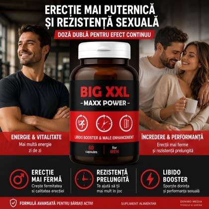 Pastile Erecție Și Potență Big XXL Max Power 60 capsule