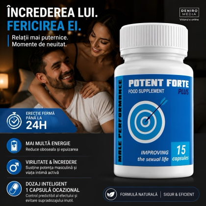 Pastile Potent Forte Plus 15 capsule