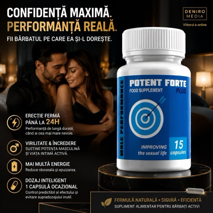 Pastile Potent Forte Plus 15 capsule
