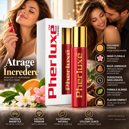 Parfum cu Feromoni Citric Pherluxe Red pentru Seducție 33ml