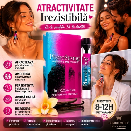 PheroStrong Pheromone Pentru Ea — Aromă Florală Distinctă 1ml