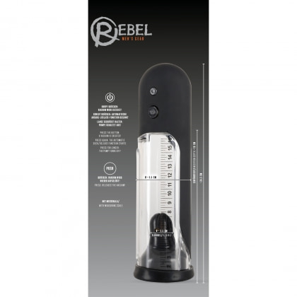 Pompă Mărire Penis Rebel Automatic Negru