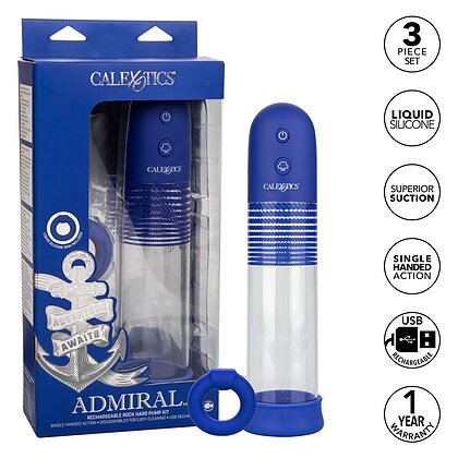 Pompă Penis Rechargeable Albastru