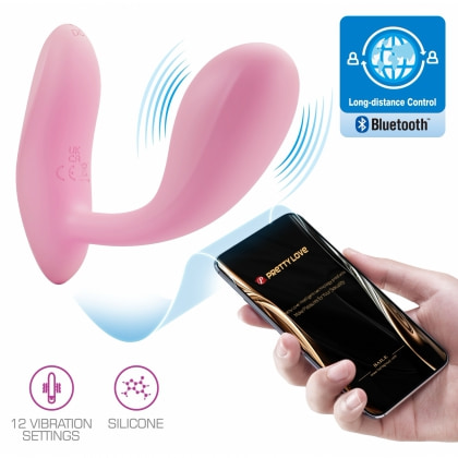 Pretty Love Baird: Vibrator Punctul G 12 Moduri Reîncărcabil Roz
