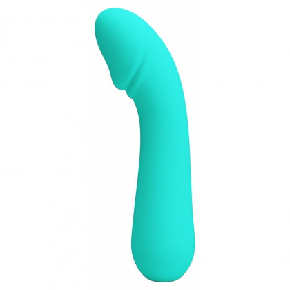 Pretty Love Cetus – Vibrator Punctul G 15 cm, 12 Moduri Albastru