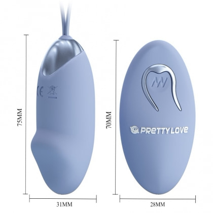 Pretty Love Julia - Ou Vibrator Albastru, 12 Moduri