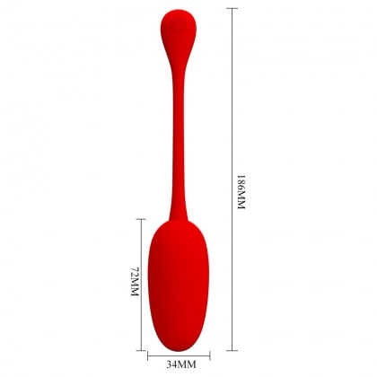 Pretty Love Knucker — Ou Vibrator Roșu, 12 Moduri Roşu