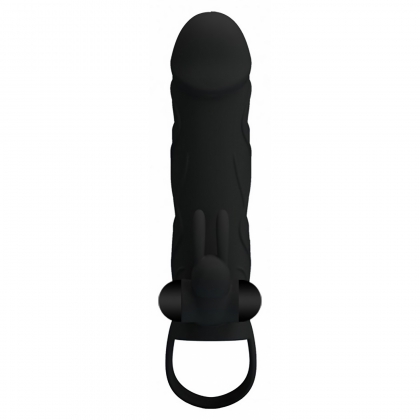 Prelungitor Penis Pretty Love With Ball Strap Negru