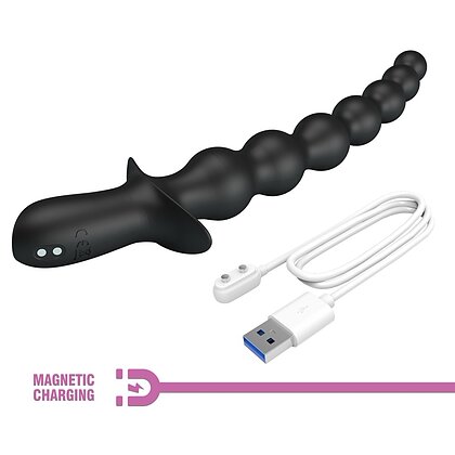 Pretty Love Plug Anal Vibrator 10 Funcții Reîncărcabil Negru