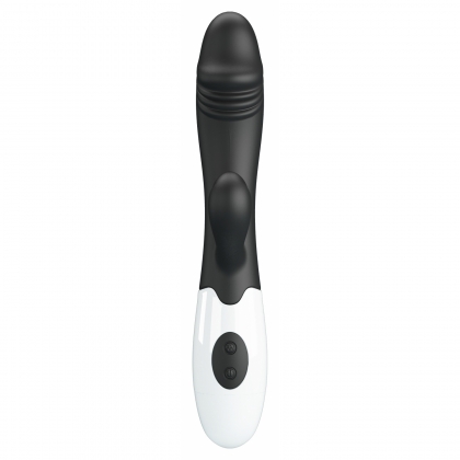 Pretty Love Snappy Black — Iepuraș Dual, 30 Moduri Negru