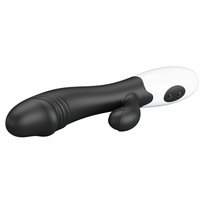 Pretty Love Snappy Black — Iepuraș Dual, 30 Moduri Negru