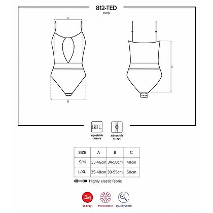 Body Obsessive 812-TED Negru S-M