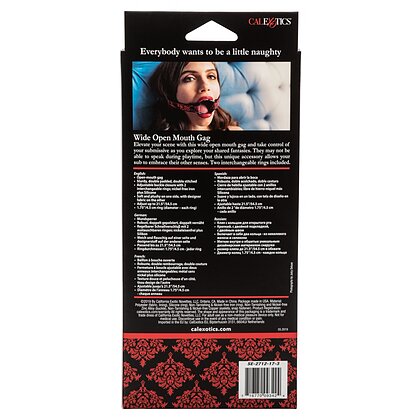 Calus Scandal Wide Open Mouth Ring Negru