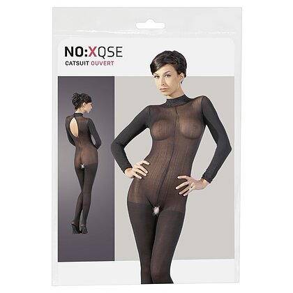 Catsuit No:Xqse Ouvert Negru M-L