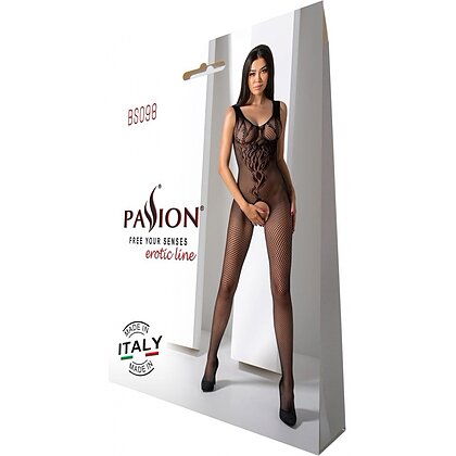 Catsuit Passion BS098 Negru S-L