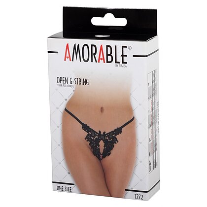 Chilot Amorable Open Madeline Negru S-L