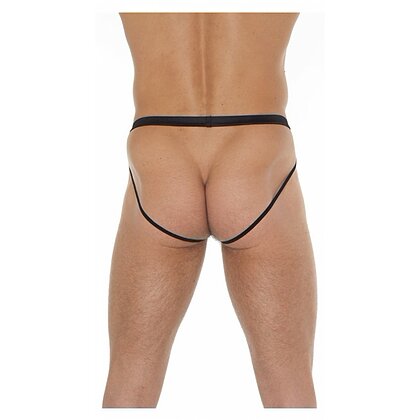 Chilot Amorable Transparent Jockstrap Negru S-L
