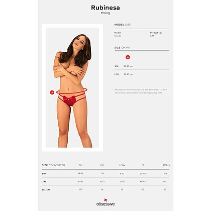 Chilot Obsessive Rubineșă Roșu L-XL
